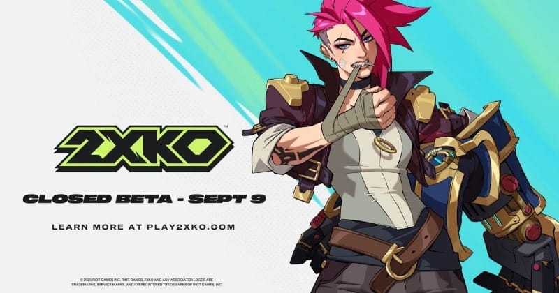 2XKO closed beta registration screen showing Riot Games’ early access announcement.